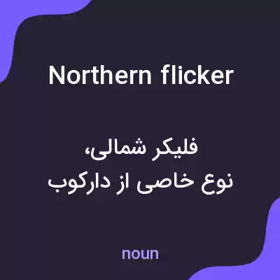 معنی northern flicker به فارسی معنی northern flicker به فارسی