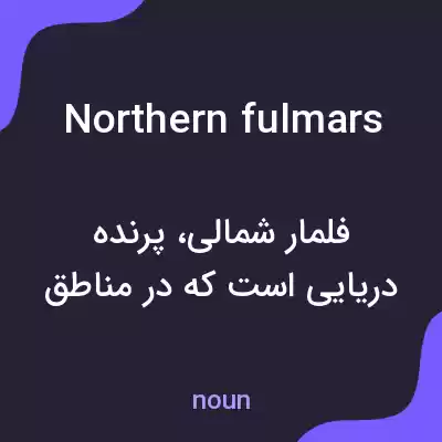 معنی northern fulmars به فارسی معنی northern fulmars به فارسی