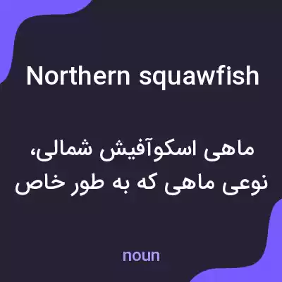 معنی northern squawfish به فارسی معنی northern squawfish به فارسی