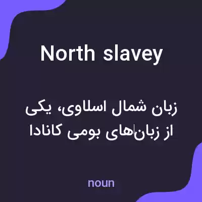 معنی north slavey به فارسی