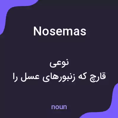 معنی nosemas به فارسی معنی nosemas به فارسی