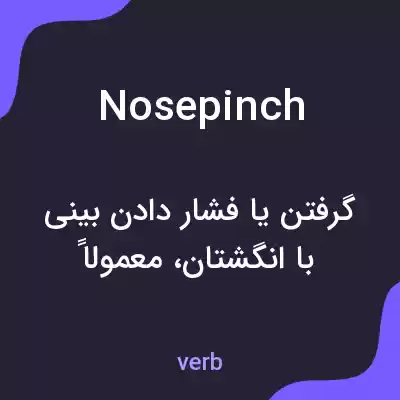 معنی nosepinch به فارسی معنی nosepinch به فارسی
