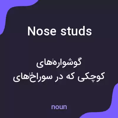 معنی nose studs به فارسی معنی nose studs به فارسی