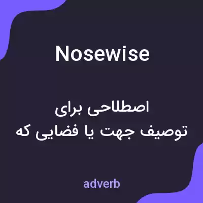 معنی nosewise به فارسی معنی nosewise به فارسی