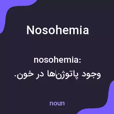 معنی nosohemia به فارسی معنی nosohemia به فارسی