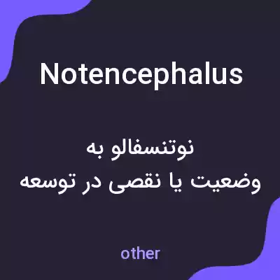 معنی notencephalus به فارسی معنی notencephalus به فارسی