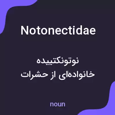 معنی notonectidae به فارسی معنی notonectidae به فارسی