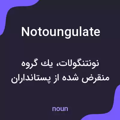 معنی notoungulate به فارسی معنی notoungulate به فارسی