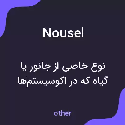 معنی nousel به فارسی