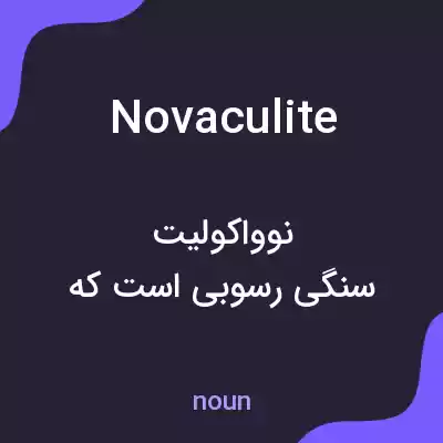 معنی novaculite به فارسی معنی novaculite به فارسی