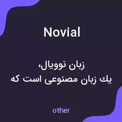 معنی novial به فارسی معنی novial به فارسی