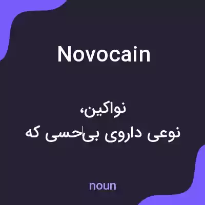 معنی novocain به فارسی معنی novocain به فارسی