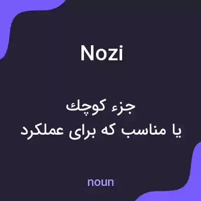 معنی nozi به فارسی معنی nozi به فارسی