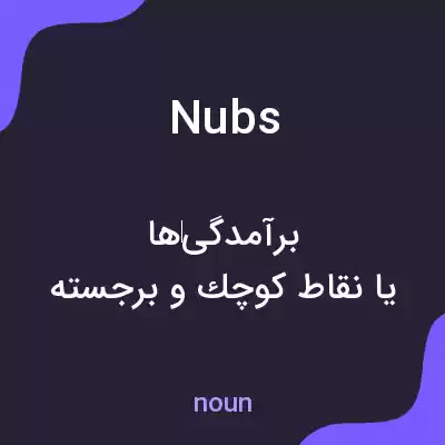معنی nubs به فارسی معنی nubs به فارسی