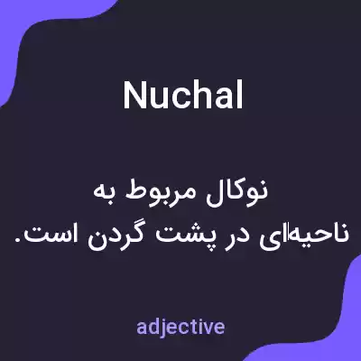 معنی nuchal به فارسی معنی nuchal به فارسی