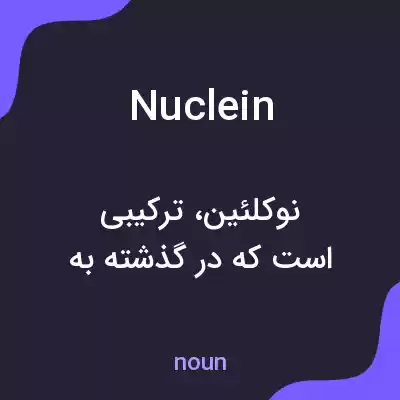 معنی nuclein به فارسی معنی nuclein به فارسی