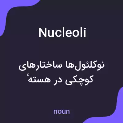 معنی nucleoli به فارسی معنی nucleoli به فارسی