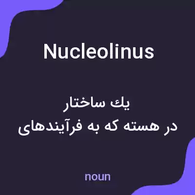 معنی nucleolinus به فارسی معنی nucleolinus به فارسی