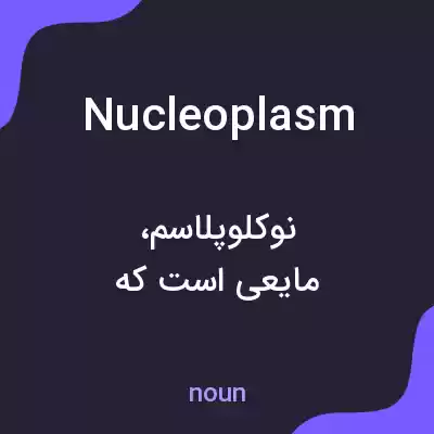 معنی nucleoplasm به فارسی معنی nucleoplasm به فارسی