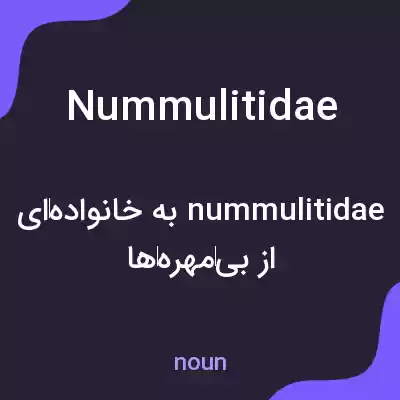 معنی nummulitidae به فارسی معنی nummulitidae به فارسی