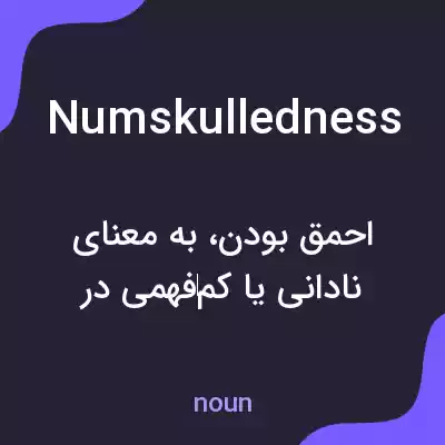 معنی numskulledness به فارسی معنی numskulledness به فارسی