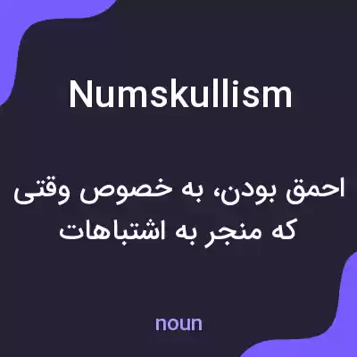 معنی numskullism به فارسی معنی numskullism به فارسی