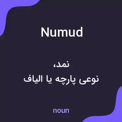 معنی numud به فارسی معنی numud به فارسی