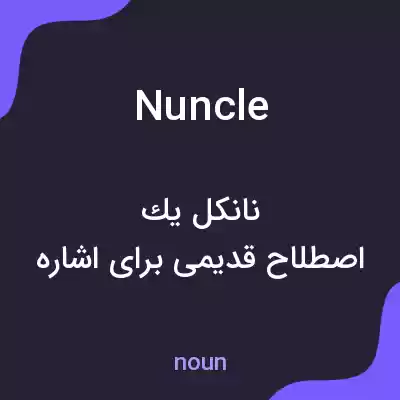 معنی nuncle به فارسی معنی nuncle به فارسی
