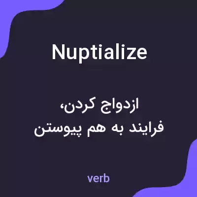 معنی nuptialize به فارسی معنی nuptialize به فارسی
