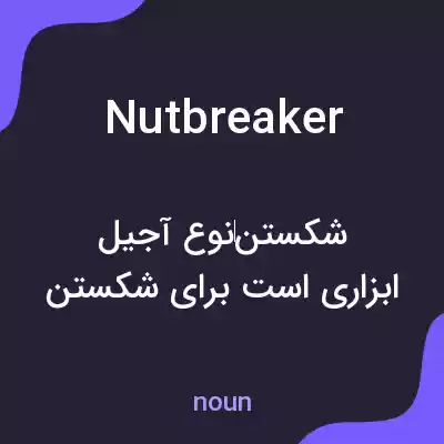 معنی nutbreaker به فارسی معنی nutbreaker به فارسی
