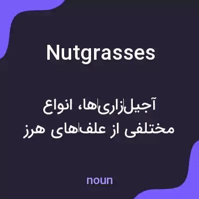 معنی nutgrasses به فارسی معنی nutgrasses به فارسی