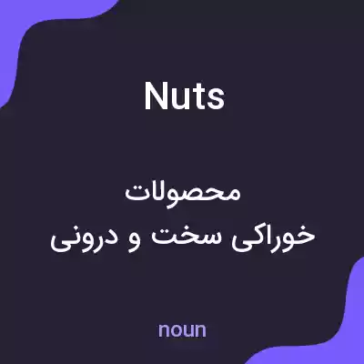 معنی nuts به فارسی معنی nuts به فارسی