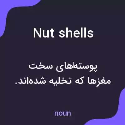 معنی nutshells به فارسی معنی nutshells به فارسی