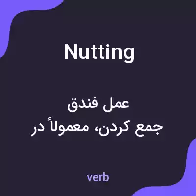 معنی nutting به فارسی