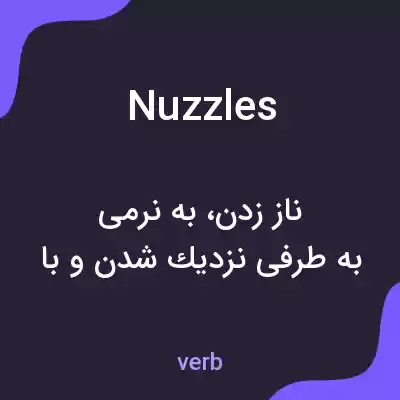 معنی nuzzles به فارسی معنی nuzzles به فارسی