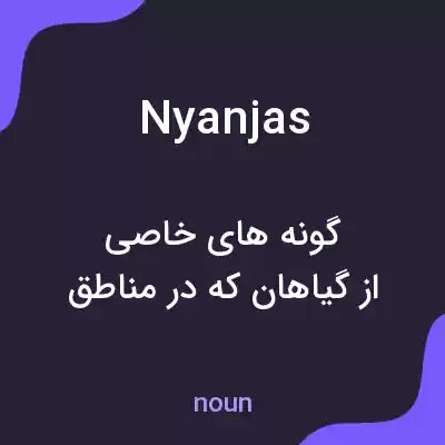 معنی nyanjas به فارسی معنی nyanjas به فارسی