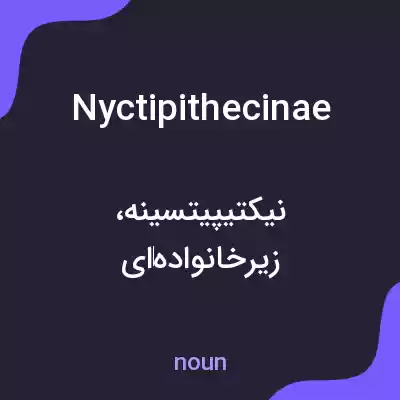 معنی nyctipithecinae به فارسی معنی nyctipithecinae به فارسی