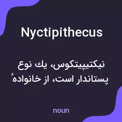 معنی nyctipithecus به فارسی معنی nyctipithecus به فارسی