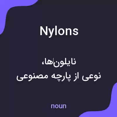 معنی nylons به فارسی