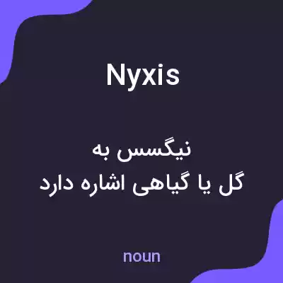 معنی nyxis به فارسی معنی nyxis به فارسی