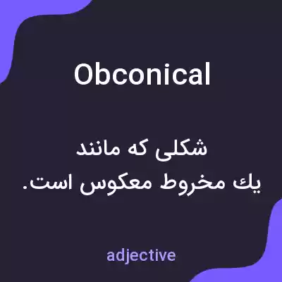معنی obconical به فارسی معنی obconical به فارسی