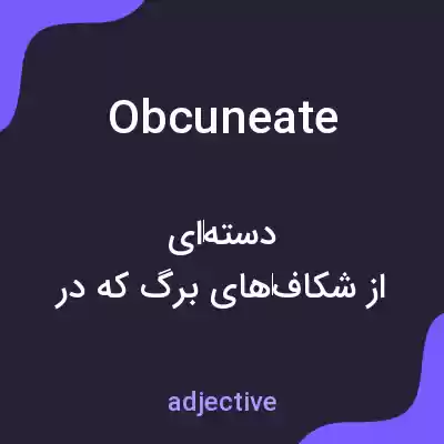 معنی obcuneate به فارسی