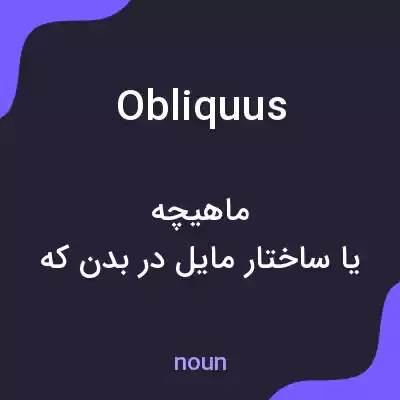 معنی obliquus به فارسی معنی obliquus به فارسی