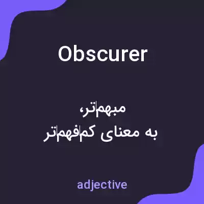 معنی obscurer به فارسی معنی obscurer به فارسی