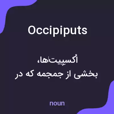 معنی occipiputs به فارسی معنی occipiputs به فارسی
