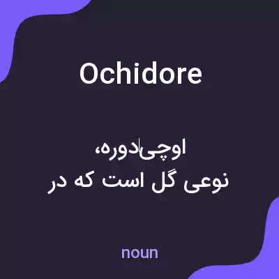 معنی ochidore به فارسی معنی ochidore به فارسی