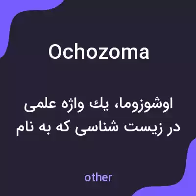 معنی ochozoma به فارسی