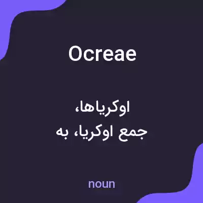 معنی ocreae به فارسی معنی ocreae به فارسی