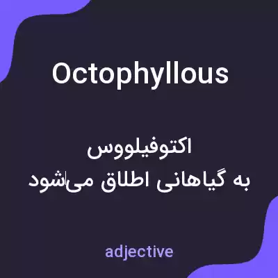 معنی octophyllous به فارسی معنی octophyllous به فارسی