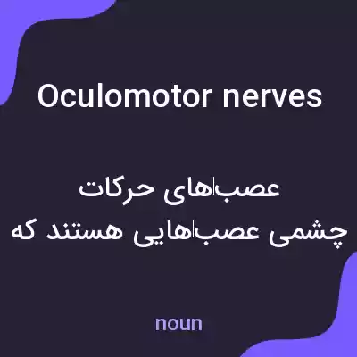 معنی oculomotor nerves به فارسی معنی oculomotor nerves به فارسی